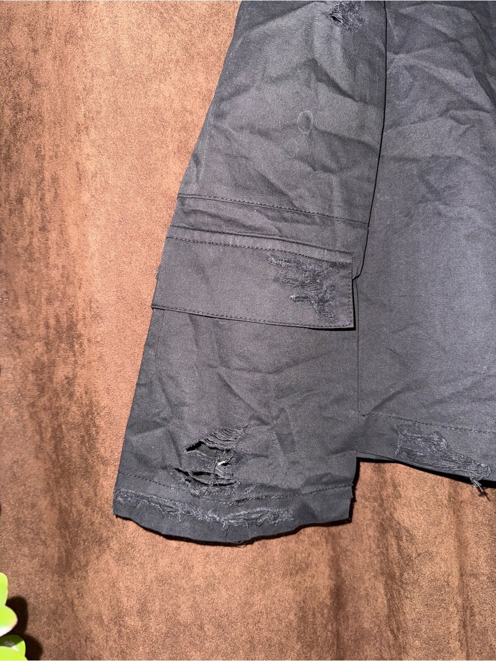 Carmar Black Distressed Cargo Mini Skirt - Picture 4 of 7